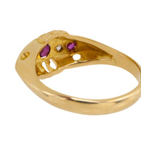 Ruby and diamond ring from 1918-Antique rings-The Antique Ring Shop