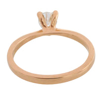 Pear cut diamond solitaire ring in 18 carat gold-engagement rings-The Antique Ring Shop