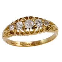 Edwardian old cut diamond ring from 1904-Antique rings-The Antique Ring Shop