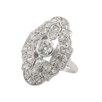 Art Deco diamond ring in white gold-The Antique Ring Shop