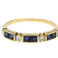 Vintage sapphire and diamond ring
