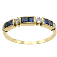 Vintage sapphire and diamond ring