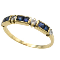 Vintage sapphire and diamond ring