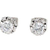 Vintage diamond studs in white gold