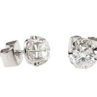 Vintage diamond studs in white gold