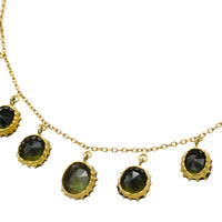 Tourmaline collier in 22 carat gold-colliers-The Antique Ring Shop
