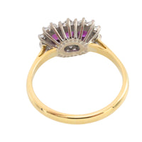 Vintage ruby and diamond ring in 18 carat gold-The Antique Ring Shop