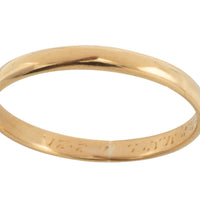 18 carat gold wedding band from 1920-wedding rings-The Antique Ring Shop