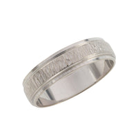 18 carat white gold band-wedding rings-The Antique Ring Shop