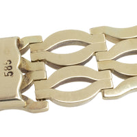 14 carat gold link bracelet-Bracelets-The Antique Ring Shop
