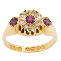 Edwardian ruby and diamond ring from 1907-Antique rings-The Antique Ring Shop