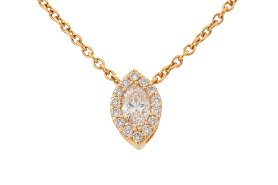 Marquise diamond pendant