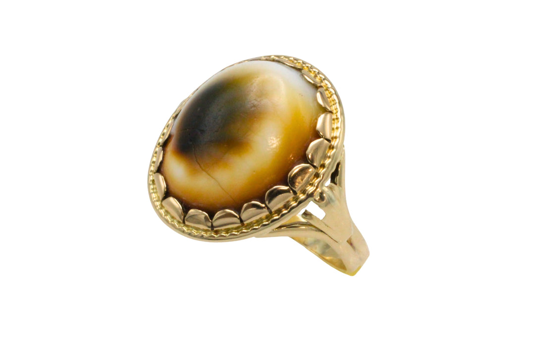 Vintage 14 carat gold Mata Biak ring-Vintage Rings-The Antique Ring Shop