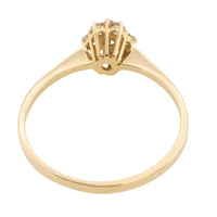 Vintage diamond cluster ring in 18 carat gold-engagement rings-The Antique Ring Shop