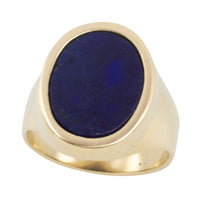 Lapiz signet ring in 14 carat gold-gents rings-The Antique Ring Shop