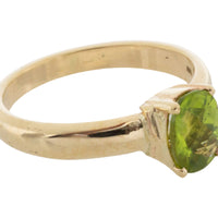 Peridot ring in 14 carat gold-Vintage Rings-The Antique Ring Shop