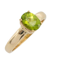 Peridot ring in 14 carat gold-Vintage Rings-The Antique Ring Shop