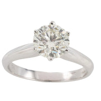 1.50 carat brilliant cut diamond solitaire ring-engagement rings-The Antique Ring Shop