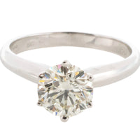 1.50 carat brilliant cut diamond solitaire ring-engagement rings-The Antique Ring Shop