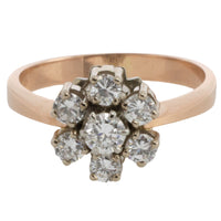 Vinatage diamond cluster ring-engagement rings-The Antique Ring Shop