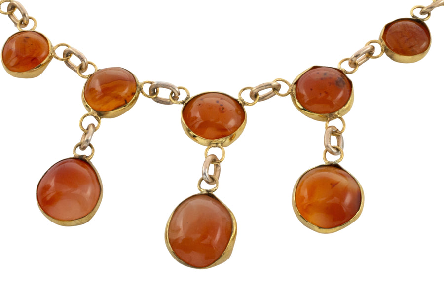 Victorian carnelian collier-colliers-The Antique Ring Shop