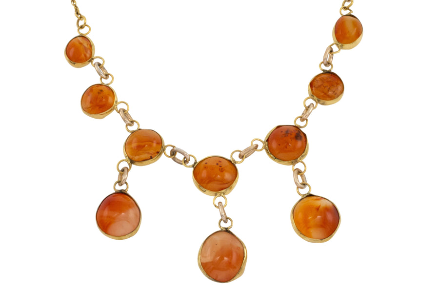 Victorian carnelian collier-colliers-The Antique Ring Shop