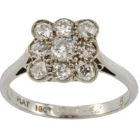 Art Deco old cut diamond ring-engagement rings-The Antique Ring Shop