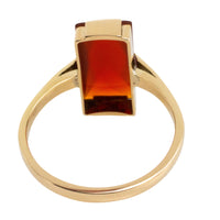 Vinateg faceted carnelian ring-Vintage Rings-The Antique Ring Shop