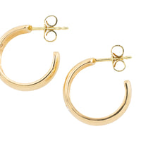 Hoop earrings with diamonds-Earrings-The Antique Ring Shop