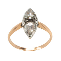 Rose diamond marquise ring-Antique rings-The Antique Ring Shop