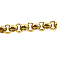 14 carat gold round link bracelet-Bracelets-The Antique Ring Shop