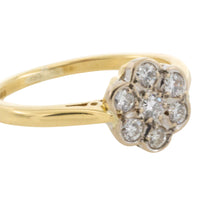 Vintage diamond flower cluster ring-The Antique Ring Shop