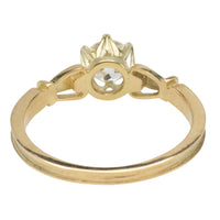 Diamond solitaire ring in 14 carat gold-engagement rings-The Antique Ring Shop