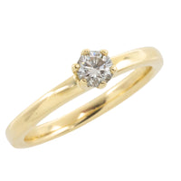 Diamond solitaire ring in 14 carat gold-engagement rings-The Antique Ring Shop