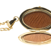 Vintage photo locket in 14 carat gold-Pendants-The Antique Ring Shop