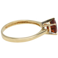 Madeira citrine solitaire ring-Vintage Rings-The Antique Ring Shop