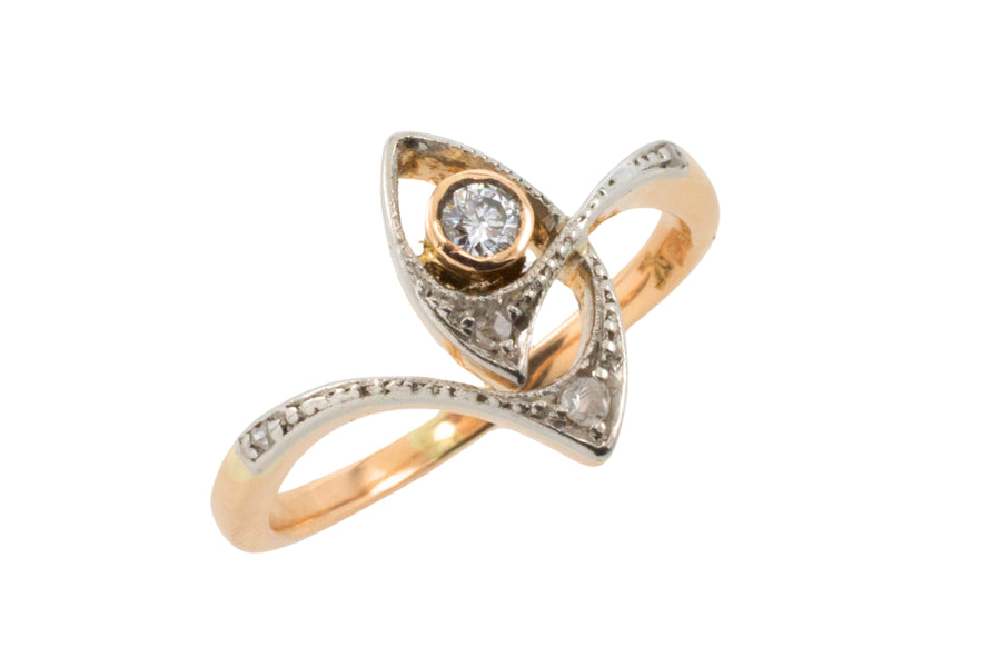 Vintage Art Nouveau style diamond ring-Vintage Rings-The Antique Ring Shop