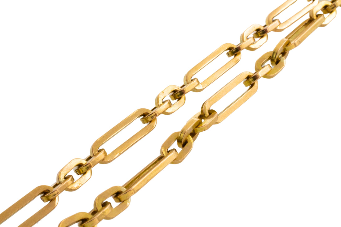 Vintage link bracelet in 18 carat gold-Bracelets-The Antique Ring Shop