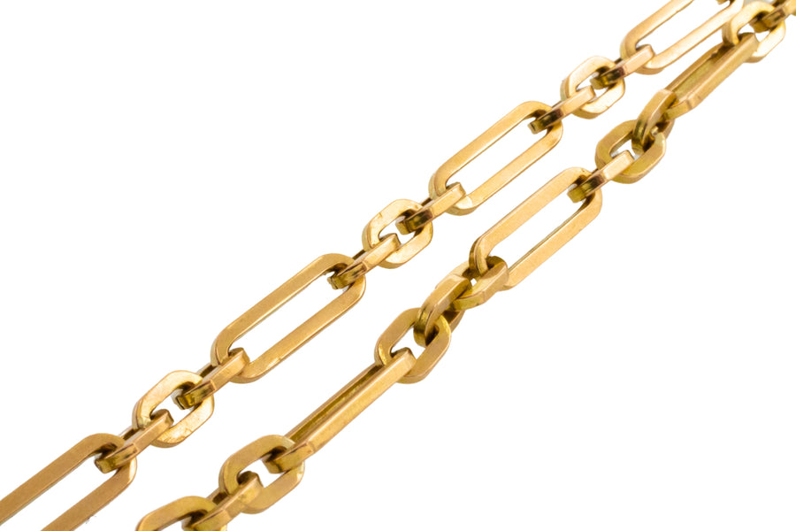 Vintage link bracelet in 18 carat gold-Bracelets-The Antique Ring Shop