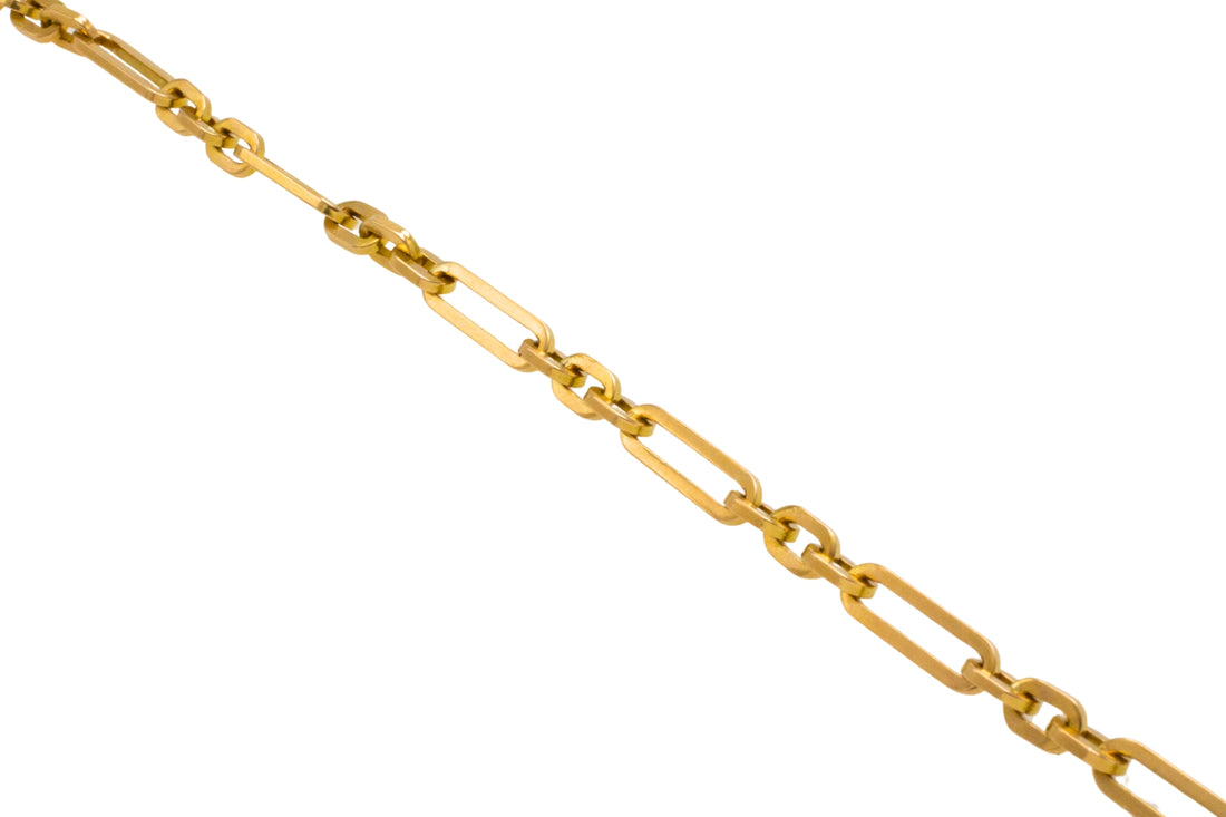 Vintage link bracelet in 18 carat gold-Bracelets-The Antique Ring Shop