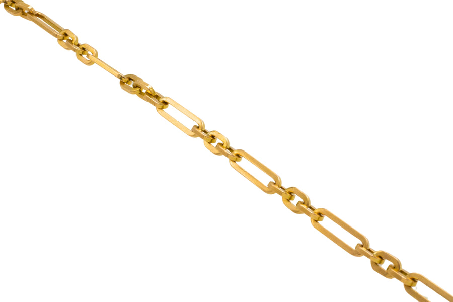 Vintage link bracelet in 18 carat gold-Bracelets-The Antique Ring Shop