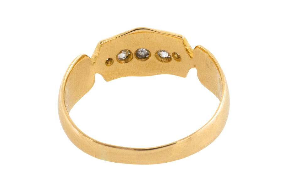 Edwardian five stone diamond ring from 1904-Antique rings-The Antique Ring Shop