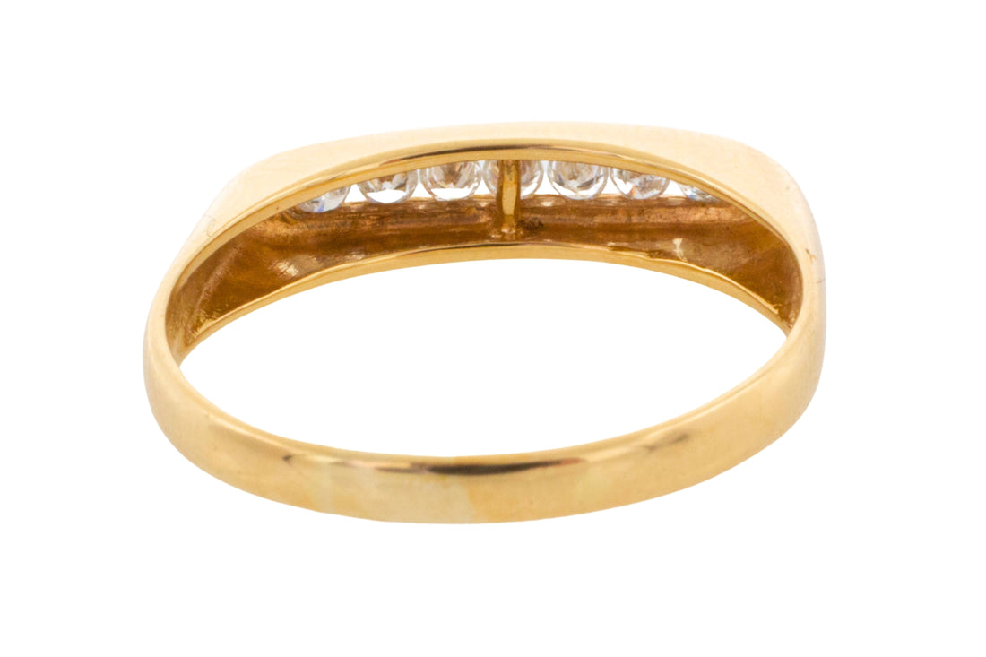 Channel set diamond ring-wedding rings-The Antique Ring Shop