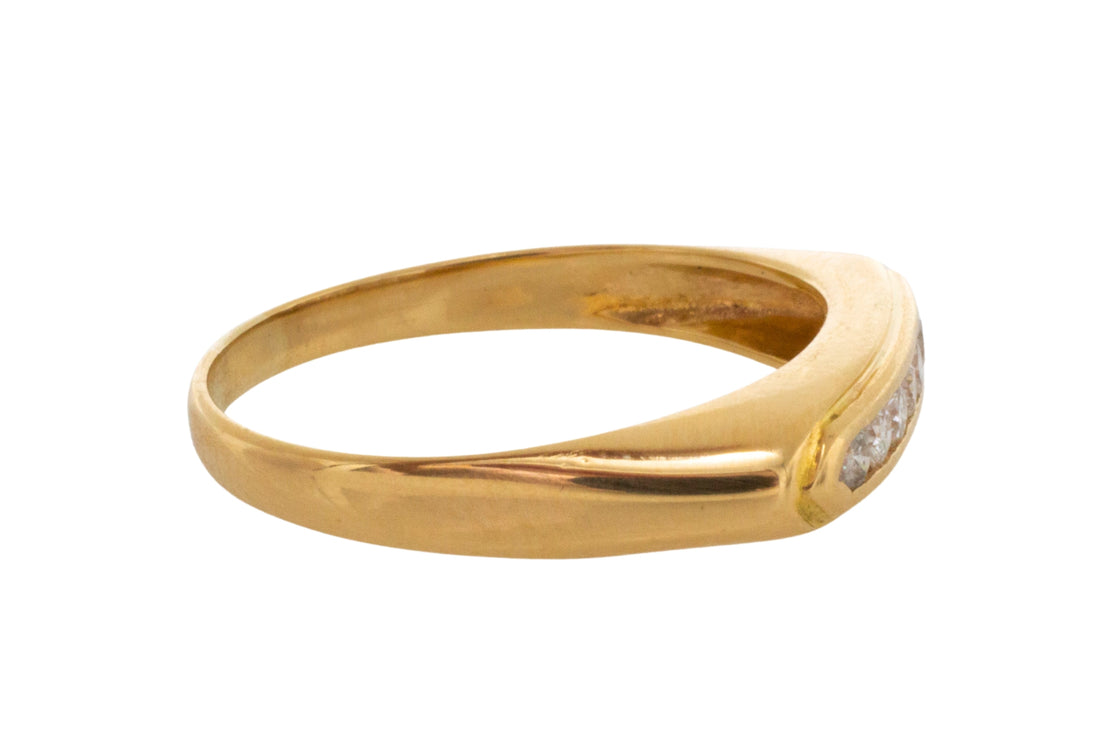 Channel set diamond ring-wedding rings-The Antique Ring Shop