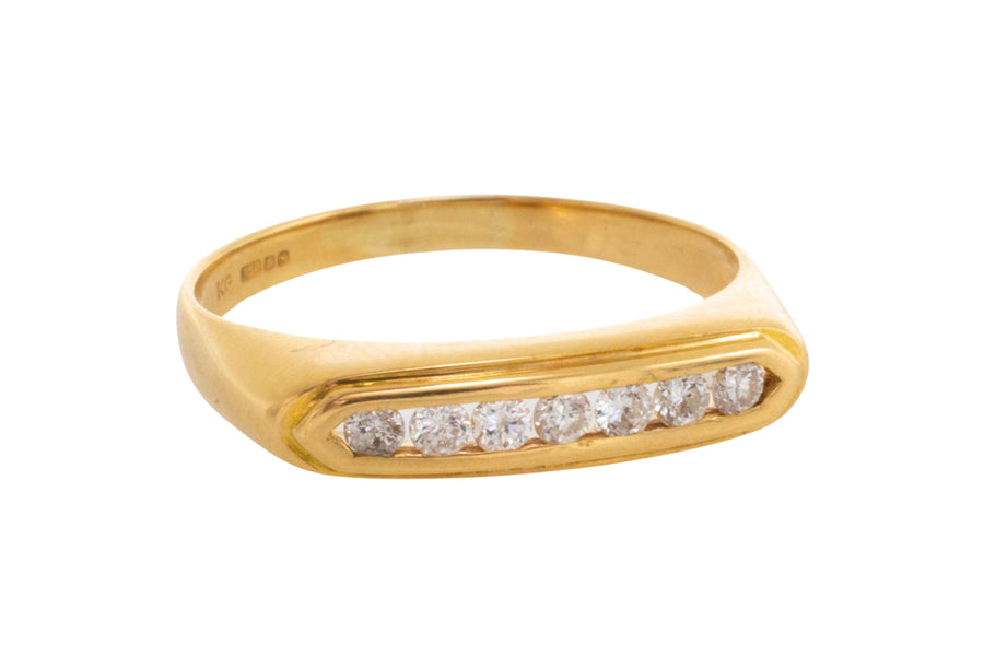 Channel set diamond ring-wedding rings-The Antique Ring Shop