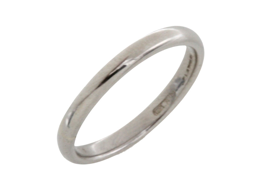 Vintage platinum band-wedding rings-The Antique Ring Shop