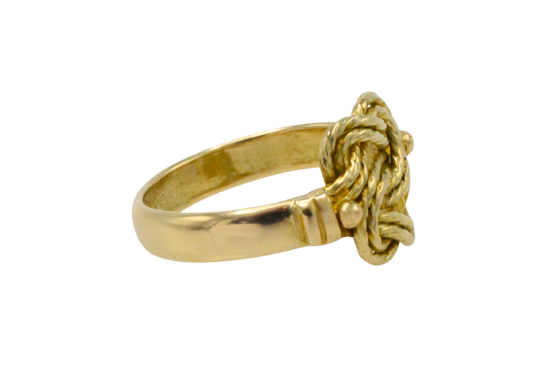 Vintage 14 carat gold knot ring-Vintage Rings-The Antique Ring Shop