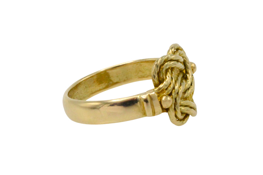 Vintage 14 carat gold knot ring-Vintage Rings-The Antique Ring Shop