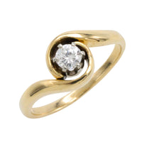 Vintage diamond swirl ring