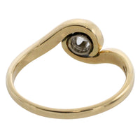 Vintage diamond swirl ring